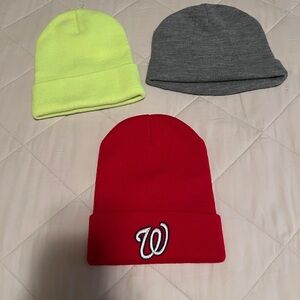 Red Beanie with Embroidered Logo